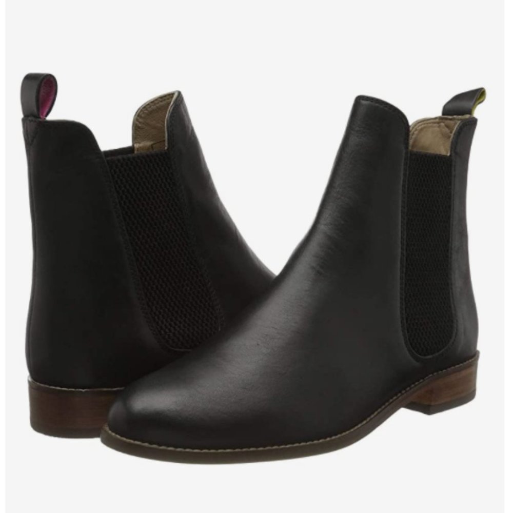 Joules Westbourne black Chelsea boots